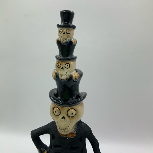 Yankee Candle Boney 2009 Uncle Vlad Stacked Heads Tea Light Holder - Picture 2 of 9